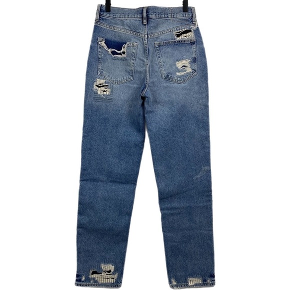 Nwt | Free People We the Free McCoy Destroyed Straight Leg Jeans Size 27 - Picture 9 of 10